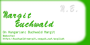 margit buchwald business card